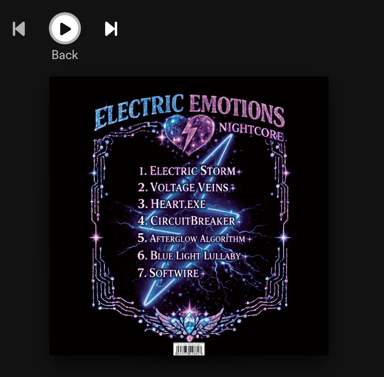 Electric Emotions Nightcore Edition 12’’ Vinyl